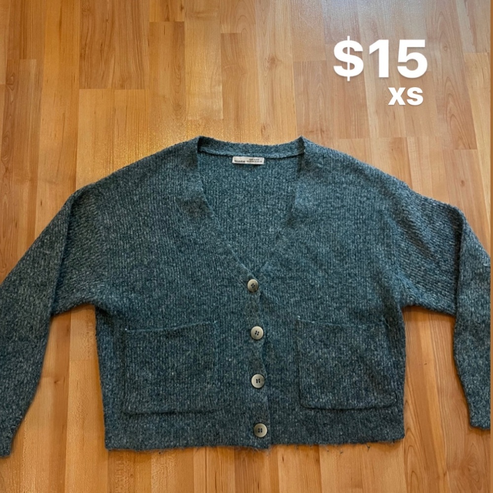 Dark blue cardigan
